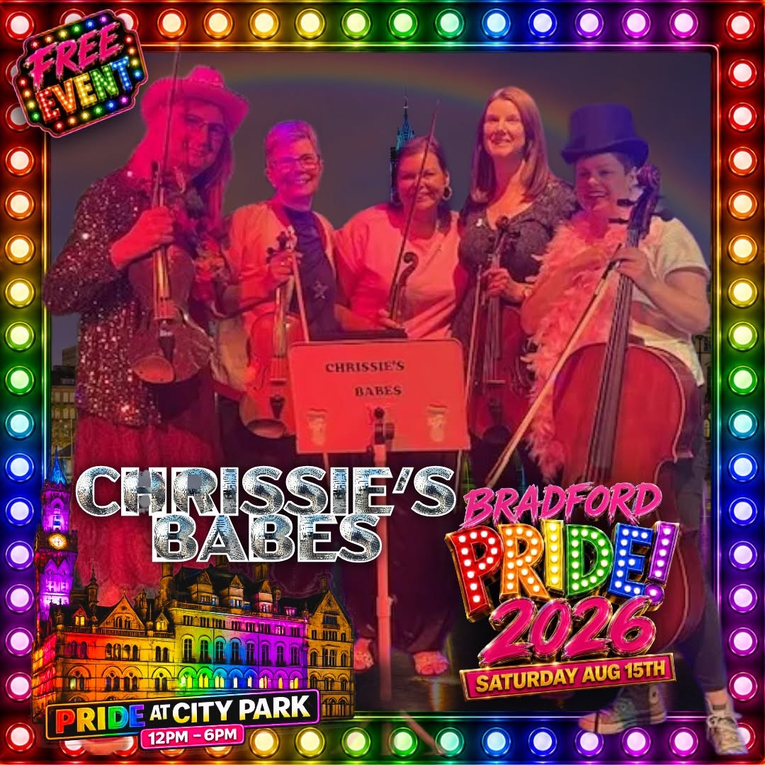 Chrissie's Babes performing at Bradford Pride 2026